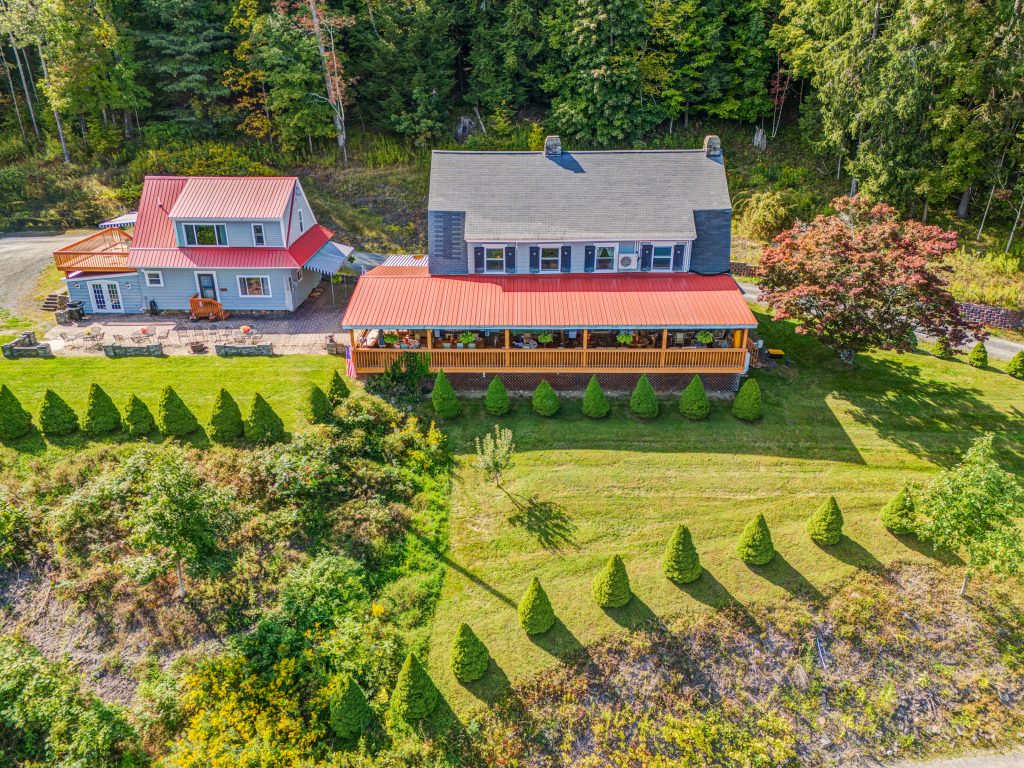 Aerial Drone Photo of a Property on Otsego Lake Cooperstown NY Shot by New York Real Estate Photography
