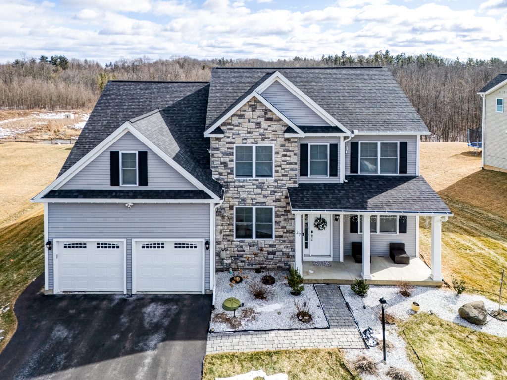 Aerial Drone Photo of Real Estate in Clifton Park NY by New York Real Estate Photography